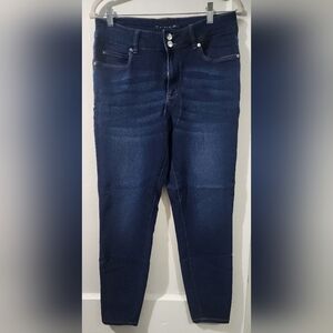 Tahari Dark Blue Skinny Jeans